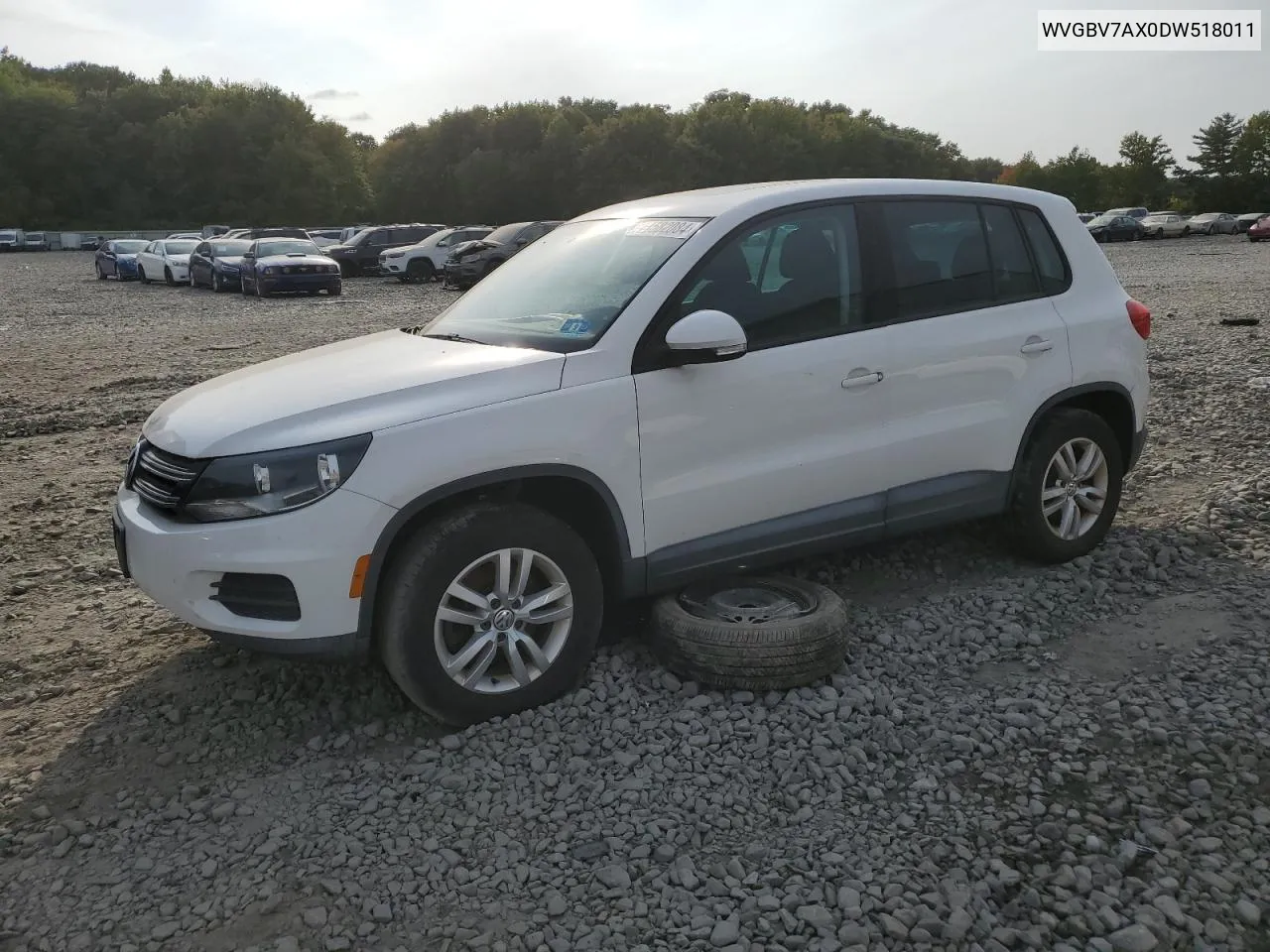 WVGBV7AX0DW518011 2013 Volkswagen Tiguan S