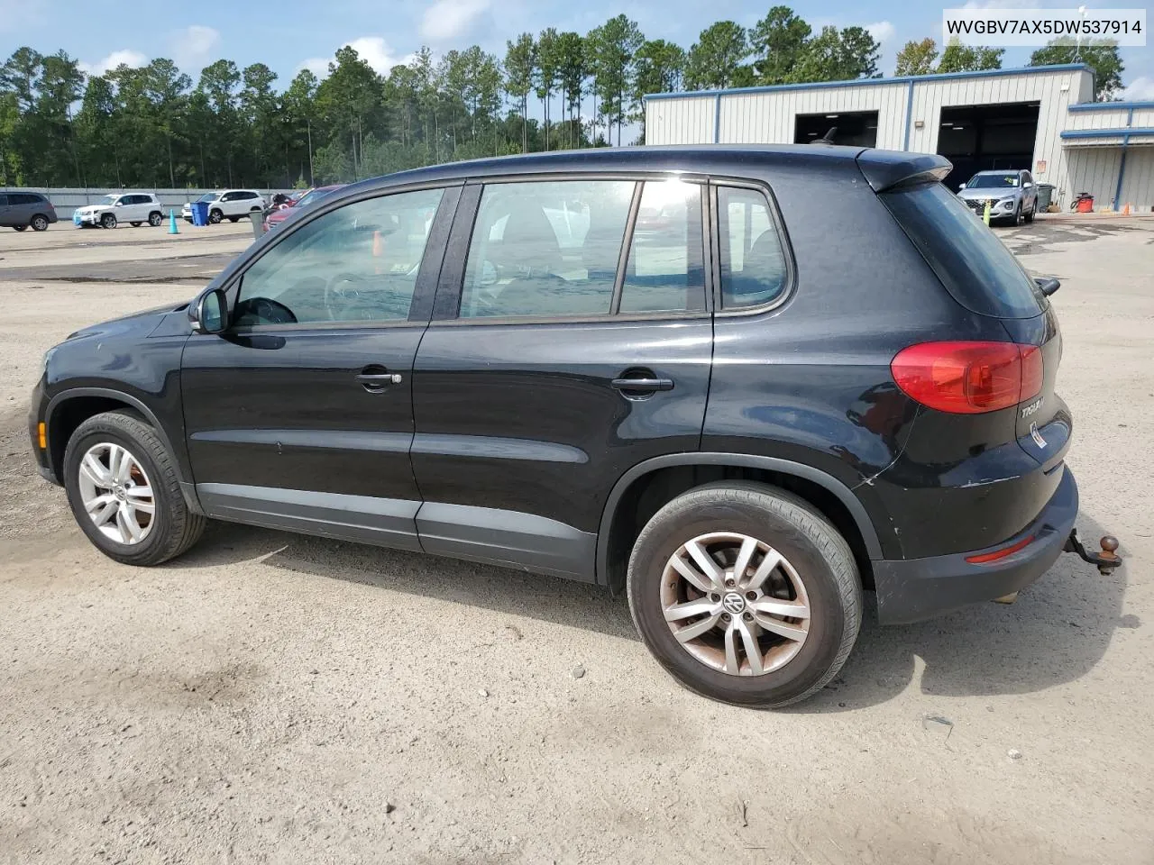 2013 Volkswagen Tiguan S VIN: WVGBV7AX5DW537914 Lot: 72034894