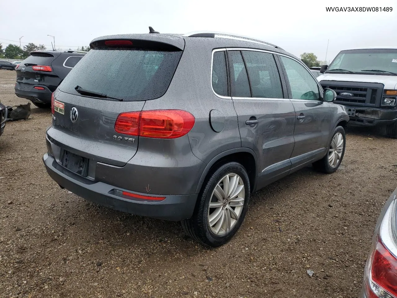 2013 Volkswagen Tiguan S VIN: WVGAV3AX8DW081489 Lot: 72243824