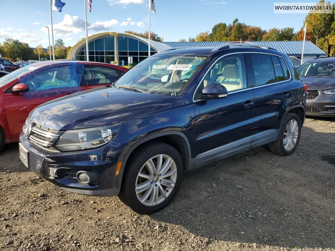 2013 Volkswagen Tiguan S VIN: WVGBV7AX1DW536145 Lot: 72423104