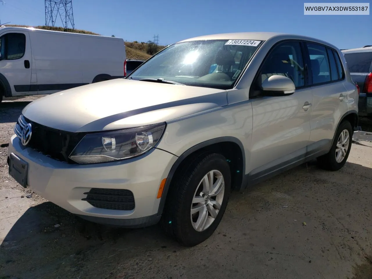 2013 Volkswagen Tiguan S VIN: WVGBV7AX3DW553187 Lot: 73037224