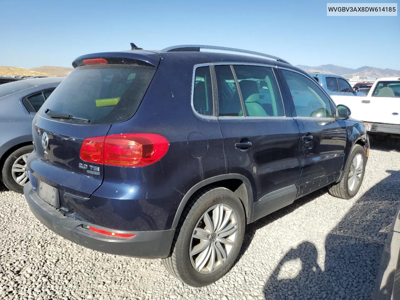 2013 Volkswagen Tiguan S VIN: WVGBV3AX8DW614185 Lot: 73124454