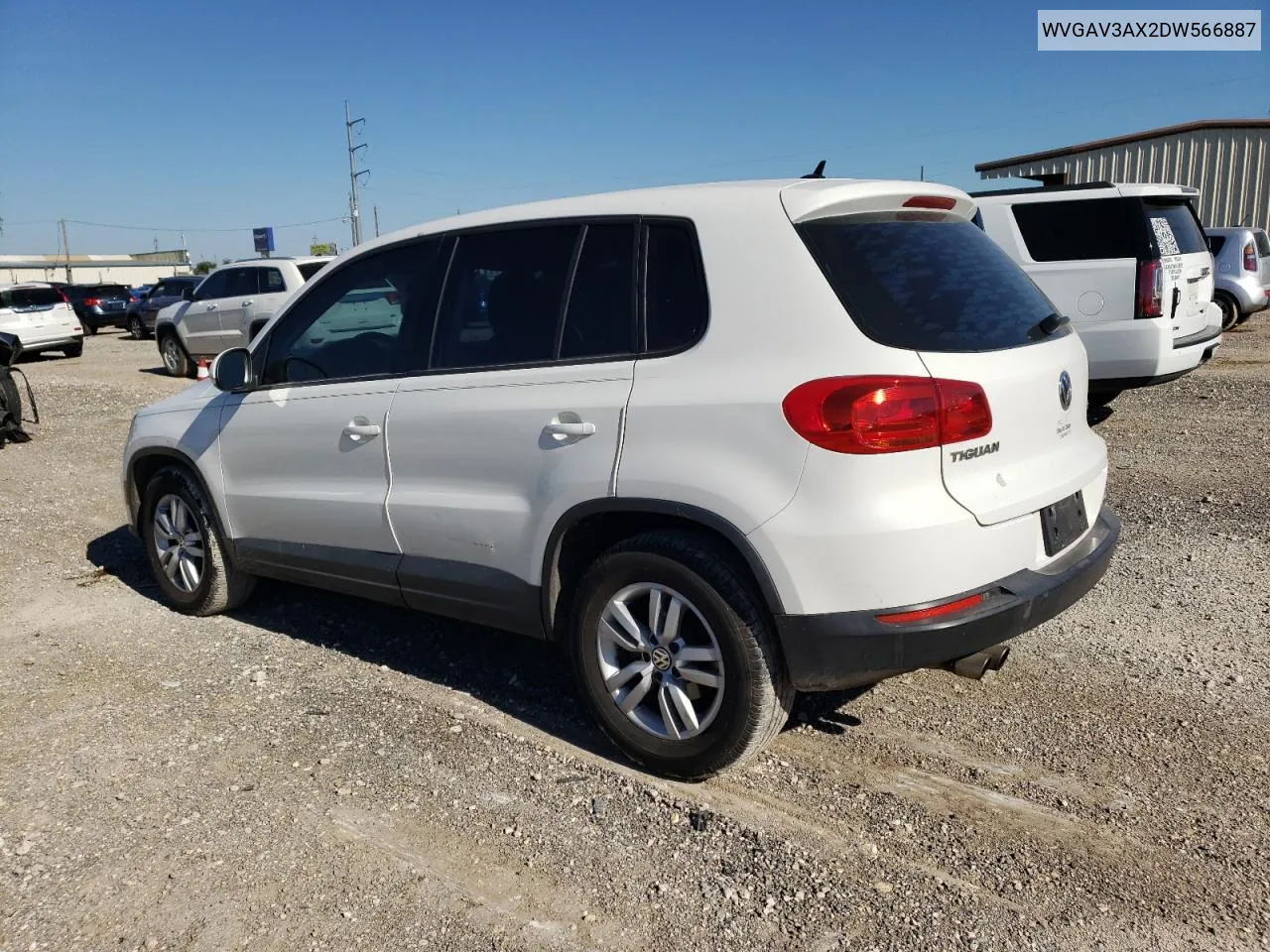 2013 Volkswagen Tiguan S VIN: WVGAV3AX2DW566887 Lot: 73153724