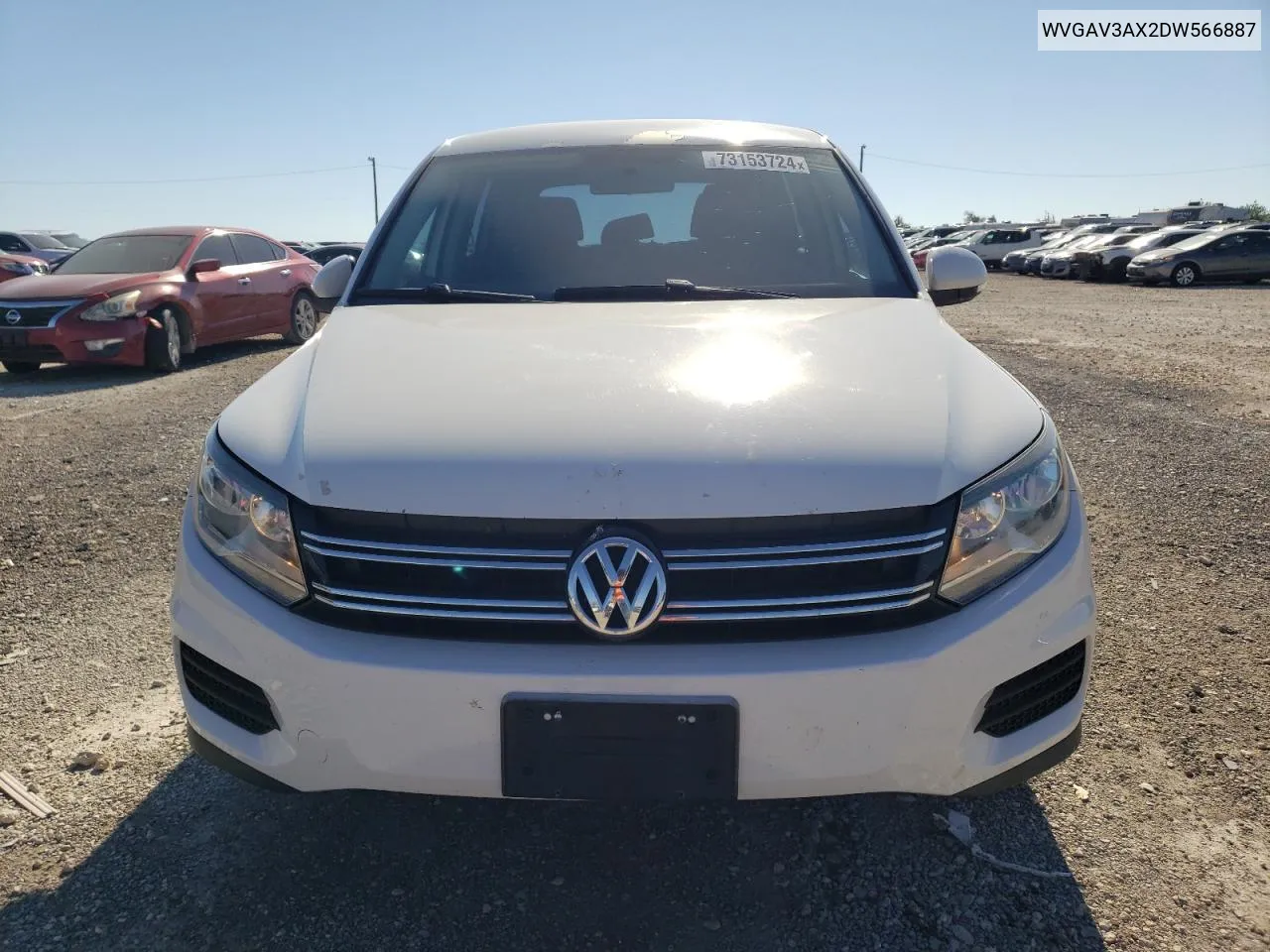 2013 Volkswagen Tiguan S VIN: WVGAV3AX2DW566887 Lot: 73153724