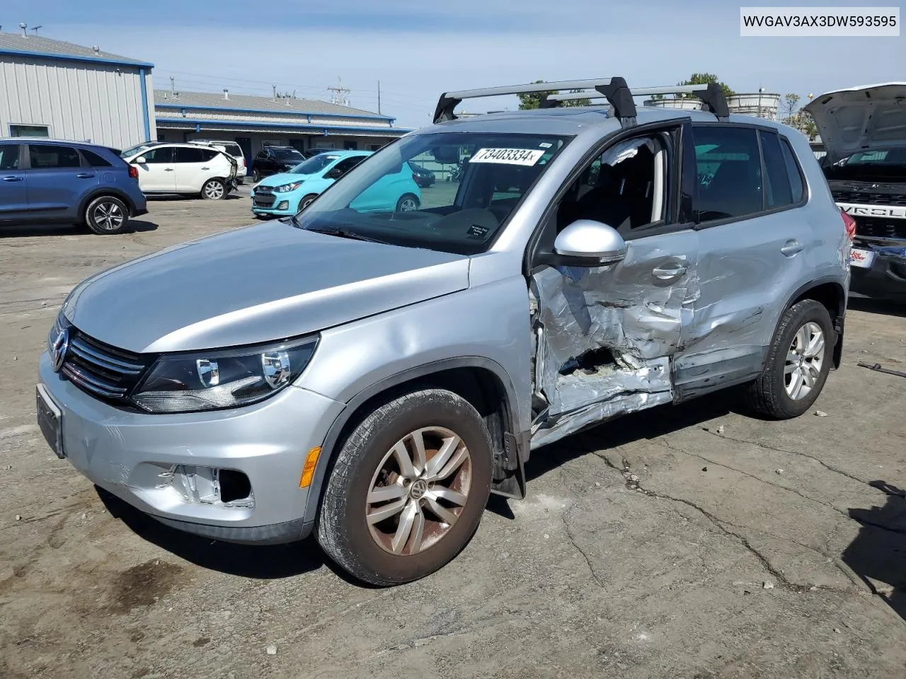 WVGAV3AX3DW593595 2013 Volkswagen Tiguan S