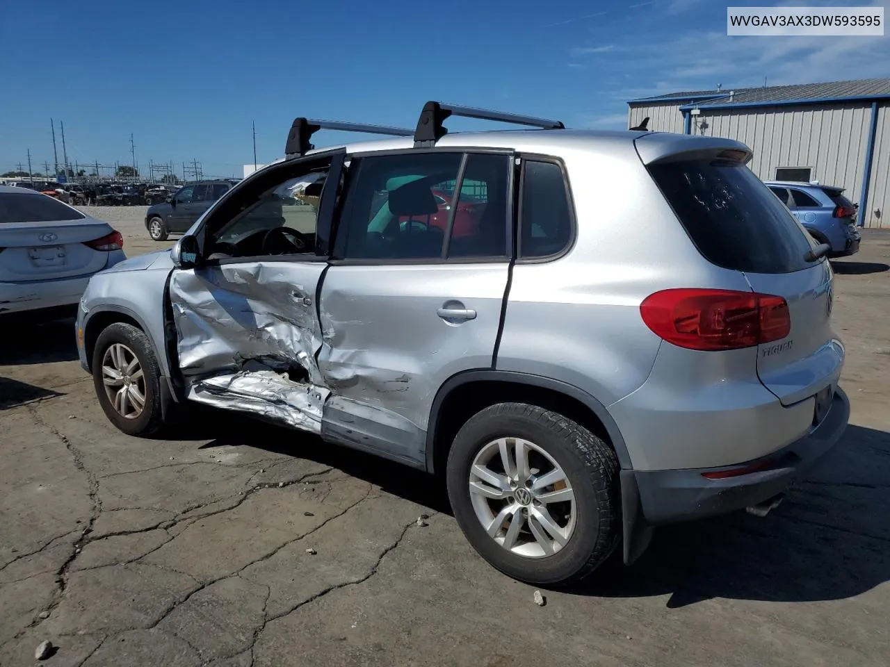 WVGAV3AX3DW593595 2013 Volkswagen Tiguan S