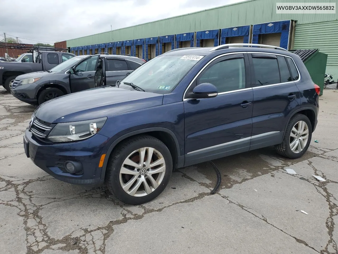 2013 Volkswagen Tiguan S VIN: WVGBV3AXXDW565832 Lot: 73592414