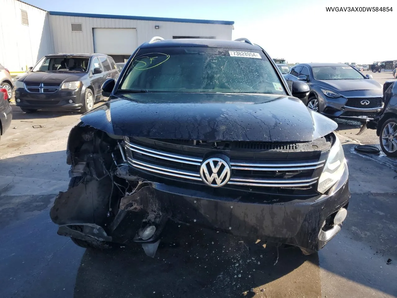 2013 Volkswagen Tiguan S VIN: WVGAV3AX0DW584854 Lot: 73828954