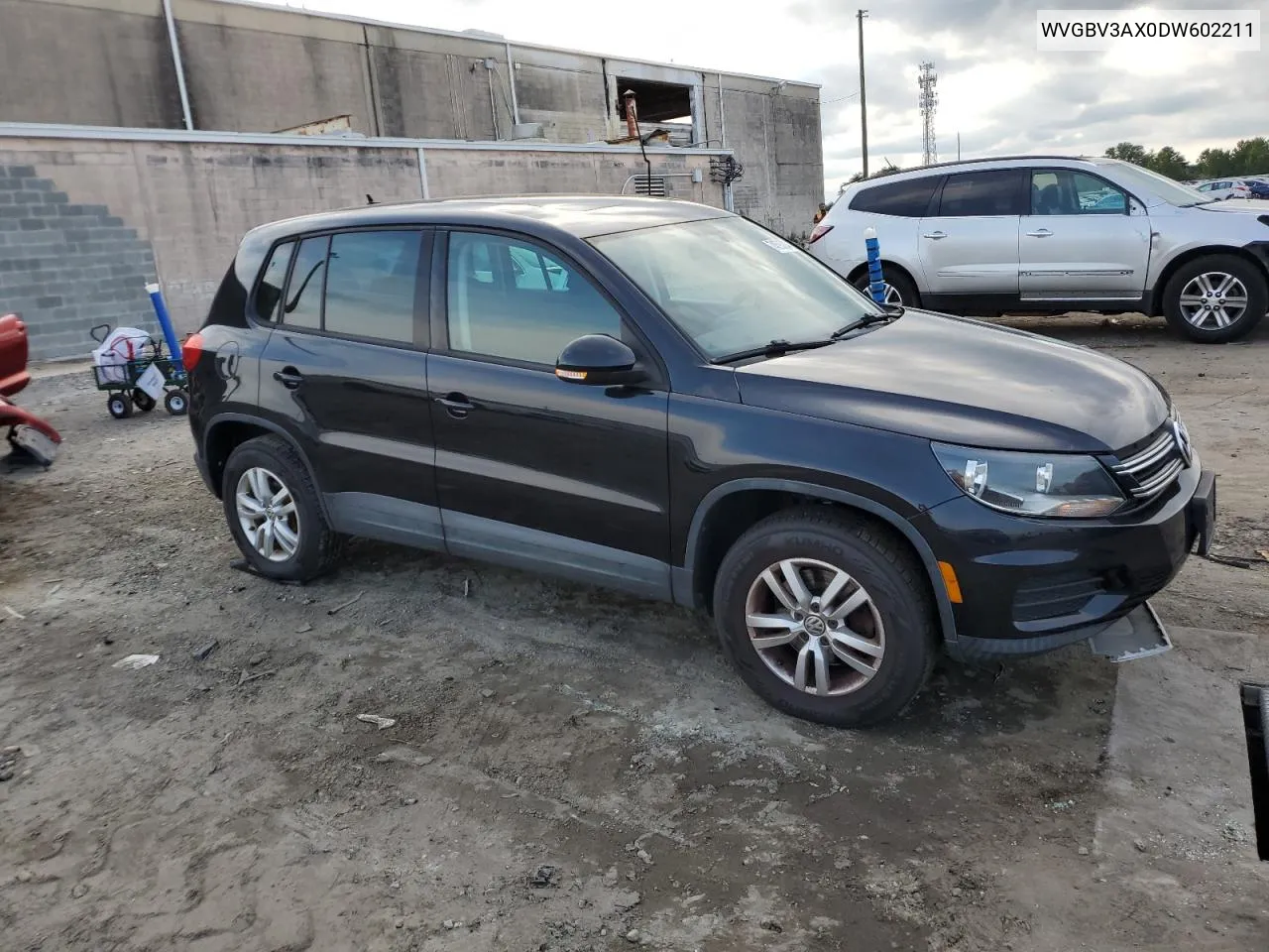 2013 Volkswagen Tiguan S VIN: WVGBV3AX0DW602211 Lot: 74593024