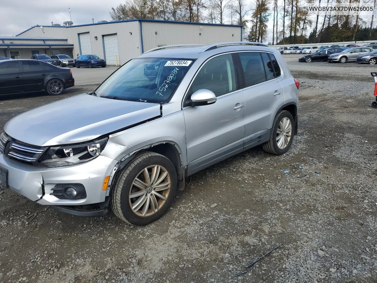 2013 Volkswagen Tiguan S VIN: WVGBV3AX7DW626005 Lot: 75278034