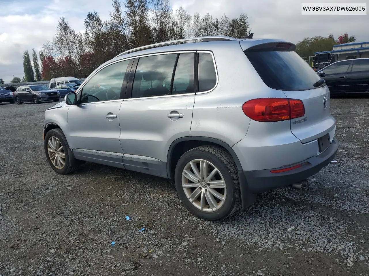 2013 Volkswagen Tiguan S VIN: WVGBV3AX7DW626005 Lot: 75278034