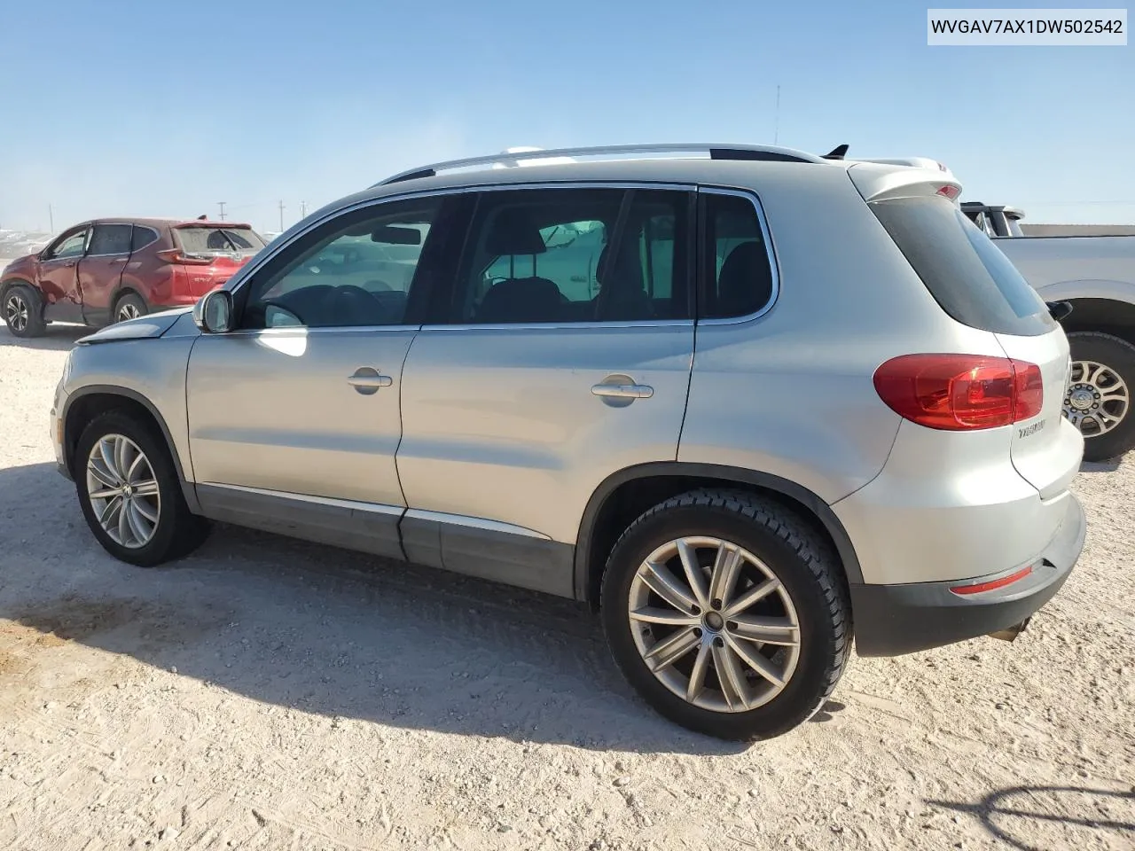 2013 Volkswagen Tiguan S VIN: WVGAV7AX1DW502542 Lot: 75937974