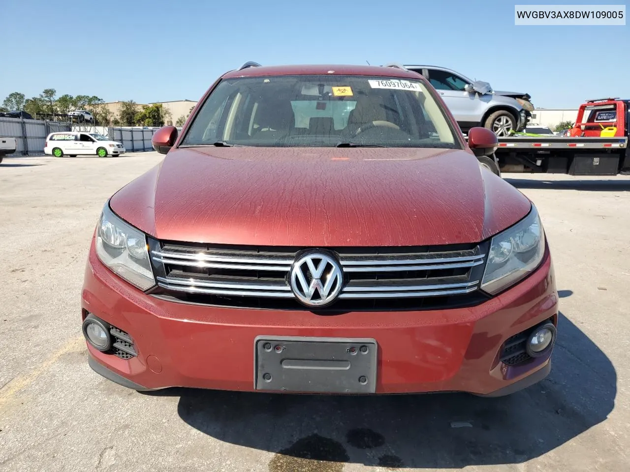 2013 Volkswagen Tiguan S VIN: WVGBV3AX8DW109005 Lot: 76097064