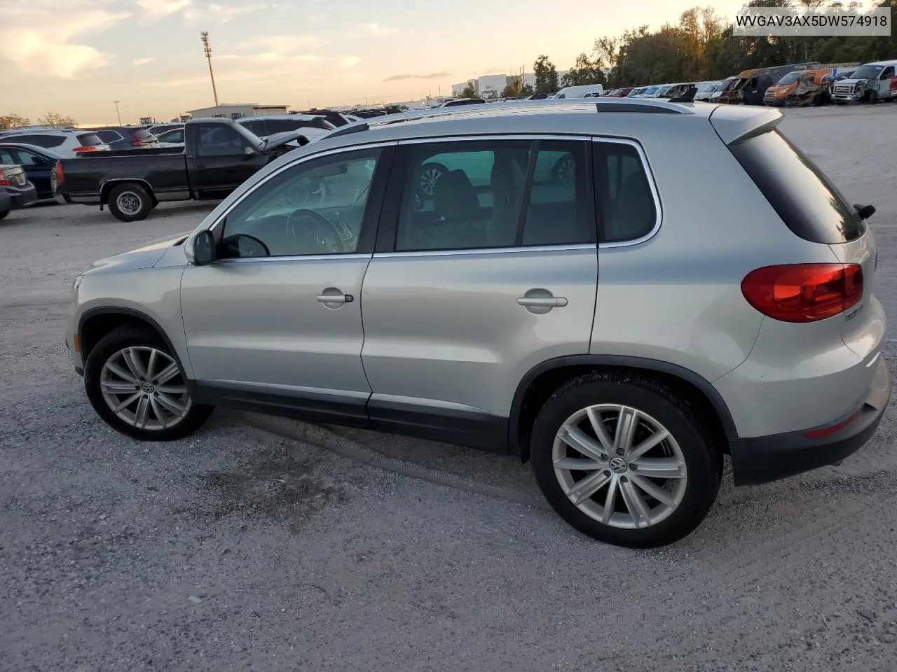 2013 Volkswagen Tiguan S VIN: WVGAV3AX5DW574918 Lot: 76171354