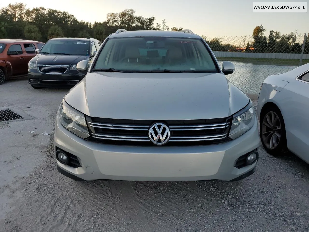 2013 Volkswagen Tiguan S VIN: WVGAV3AX5DW574918 Lot: 76171354