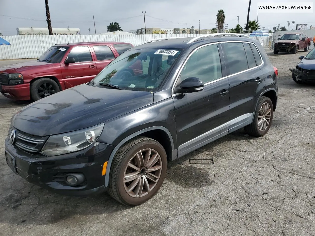 2013 Volkswagen Tiguan S VIN: WVGAV7AX8DW549468 Lot: 76533354