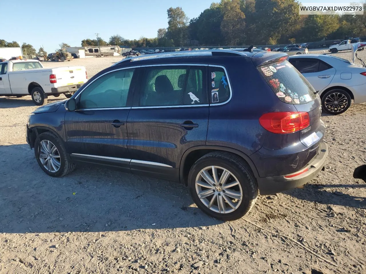 2013 Volkswagen Tiguan S VIN: WVGBV7AX1DW522973 Lot: 76581604