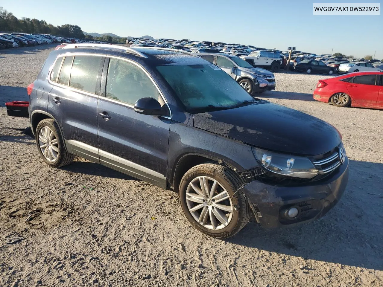 2013 Volkswagen Tiguan S VIN: WVGBV7AX1DW522973 Lot: 76581604