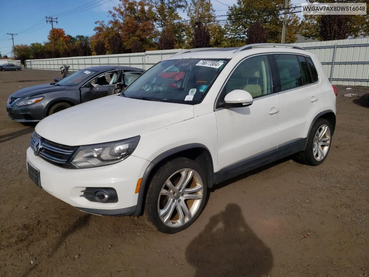 2013 Volkswagen Tiguan S VIN: WVGAV7AX8DW516048 Lot: 76677004