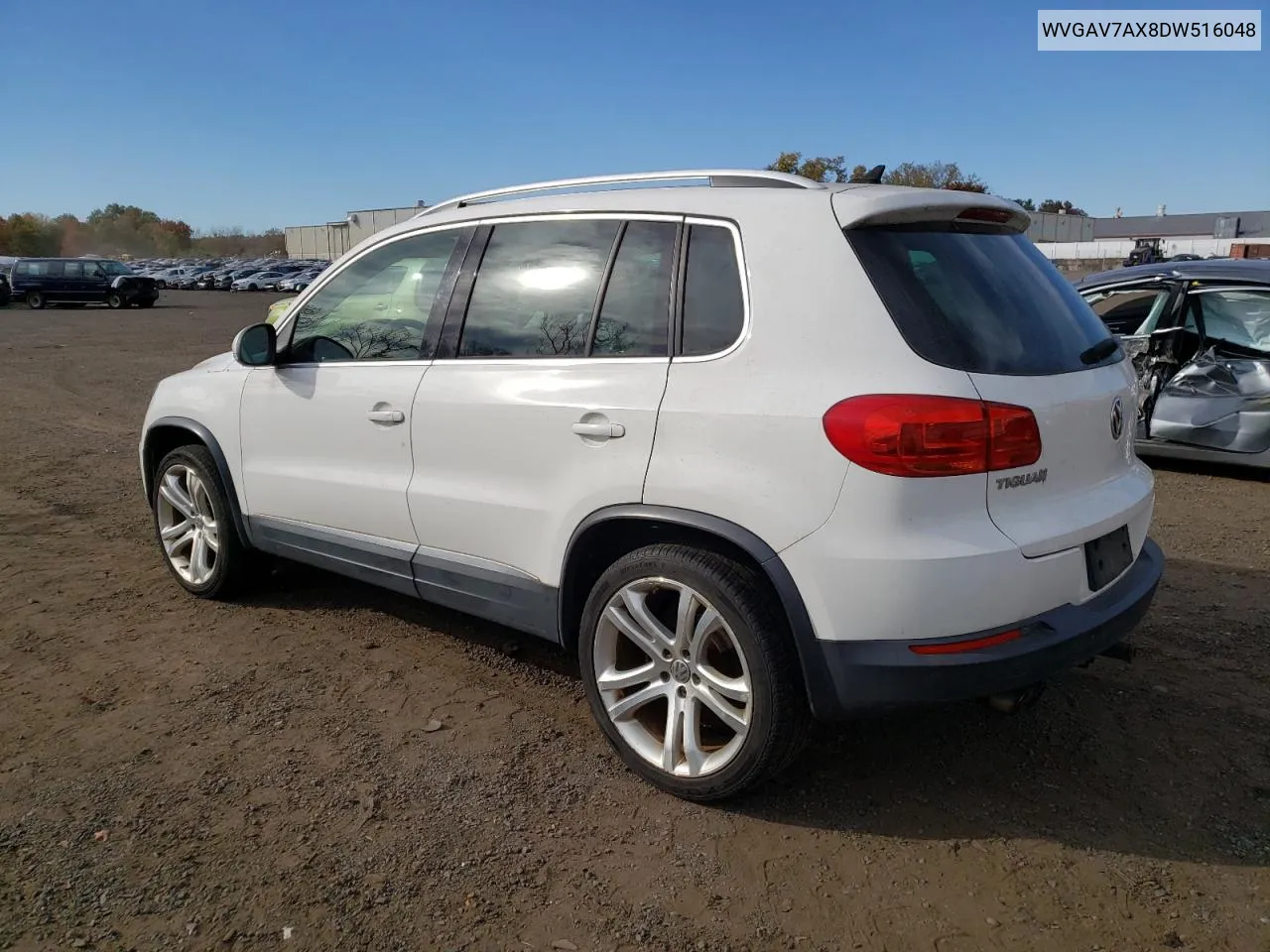 2013 Volkswagen Tiguan S VIN: WVGAV7AX8DW516048 Lot: 76677004