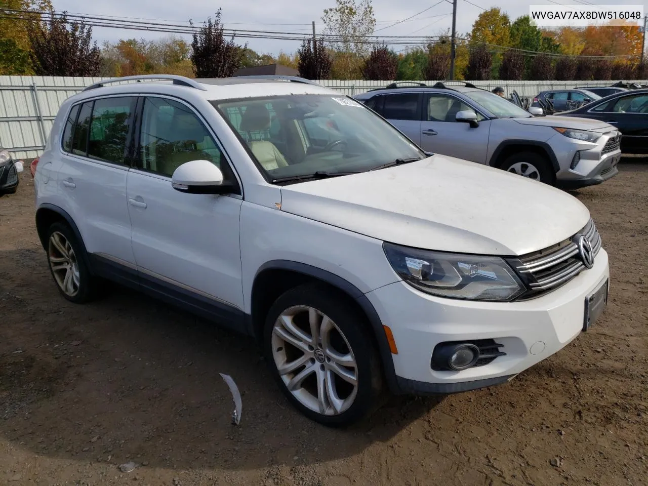 2013 Volkswagen Tiguan S VIN: WVGAV7AX8DW516048 Lot: 76677004