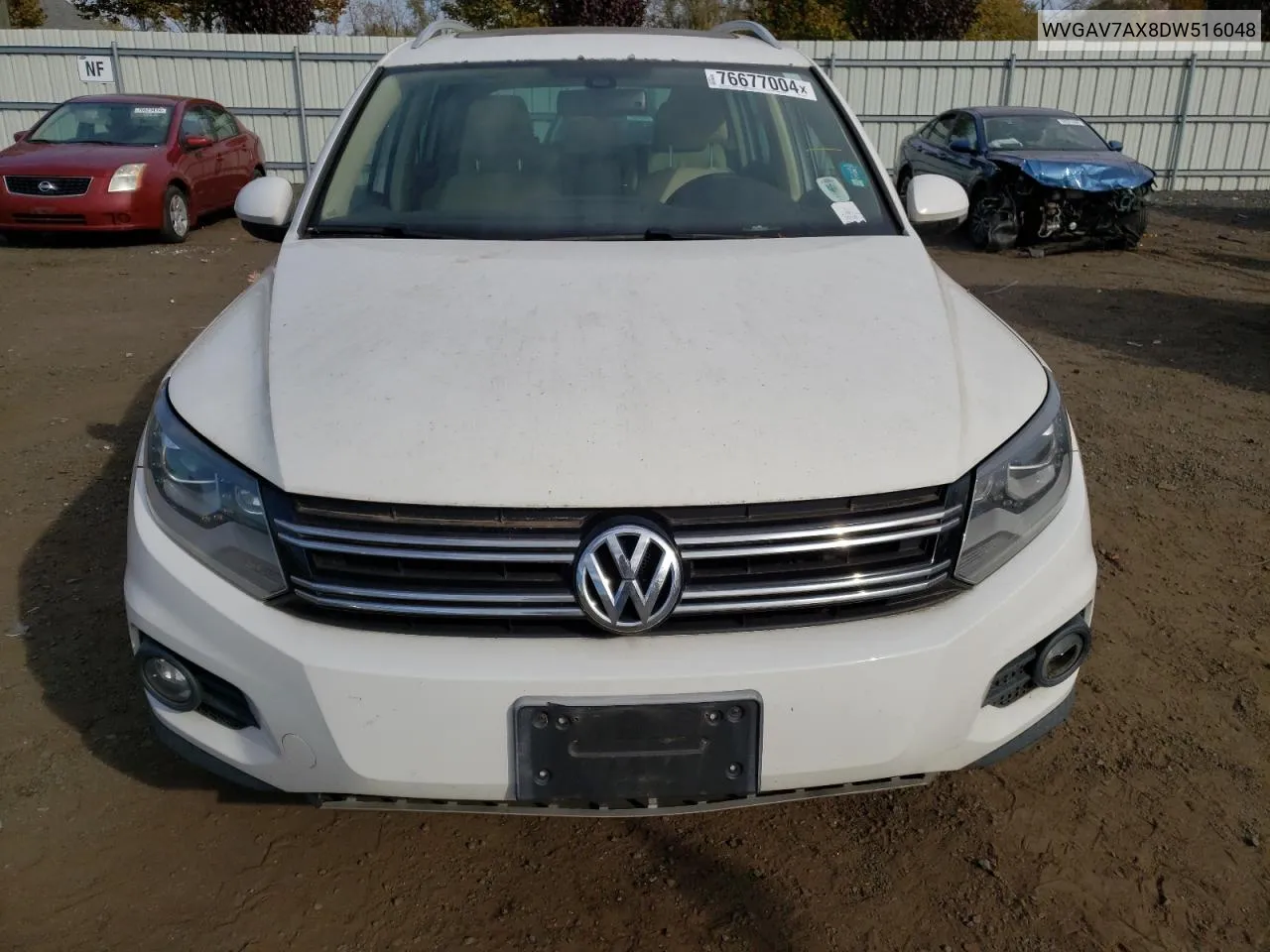 2013 Volkswagen Tiguan S VIN: WVGAV7AX8DW516048 Lot: 76677004