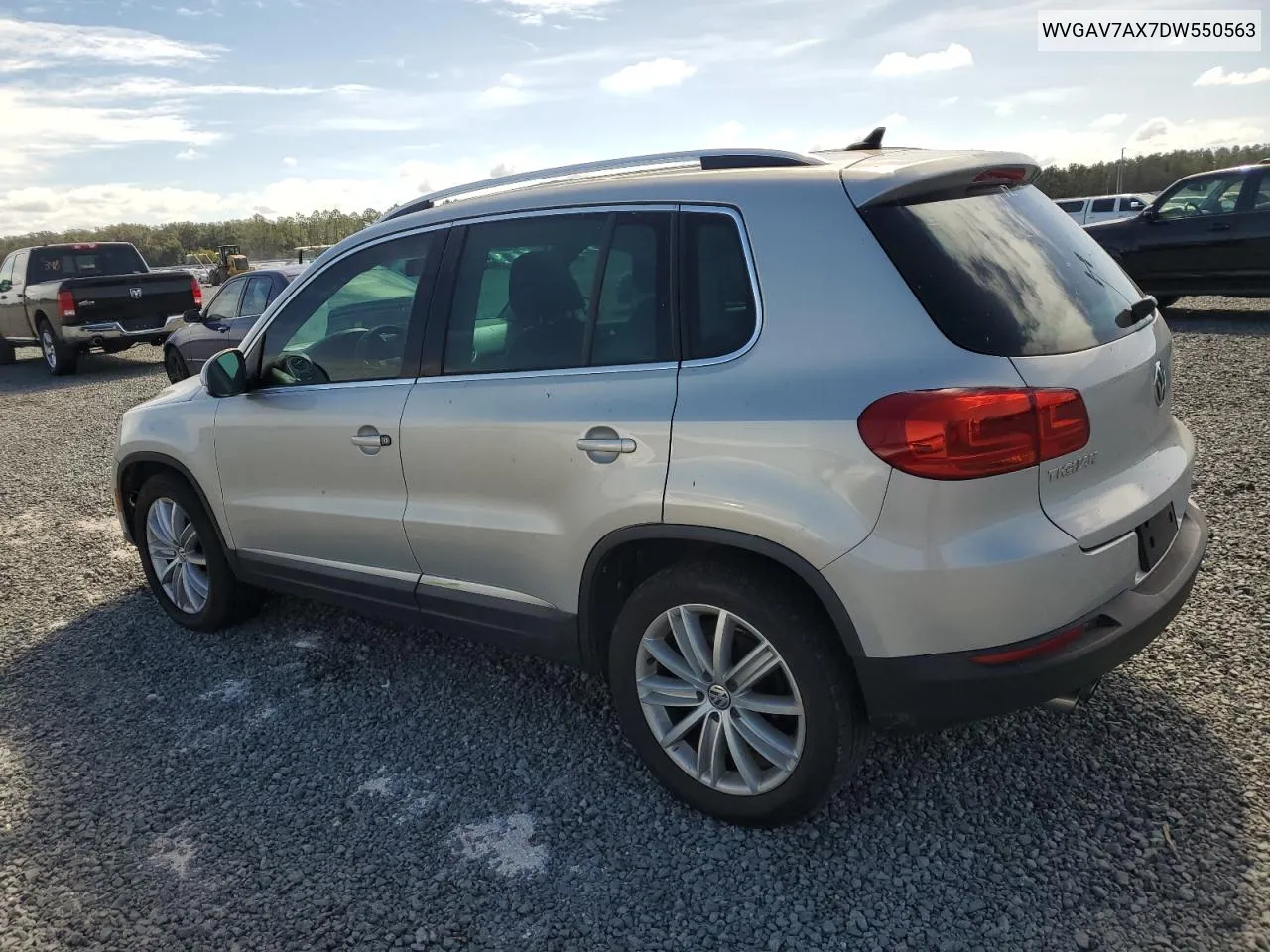 2013 Volkswagen Tiguan S VIN: WVGAV7AX7DW550563 Lot: 77247854