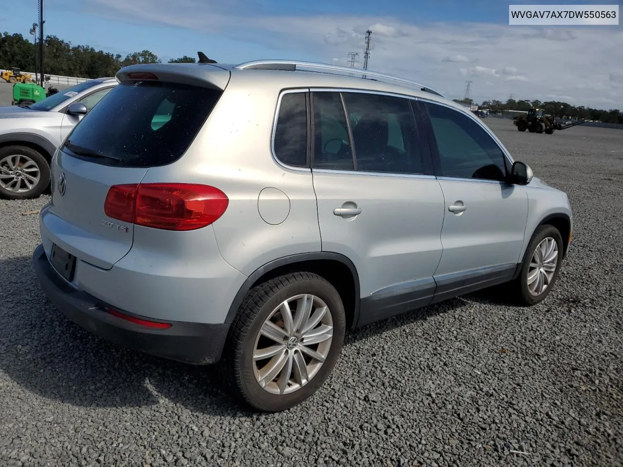 2013 Volkswagen Tiguan S VIN: WVGAV7AX7DW550563 Lot: 77247854