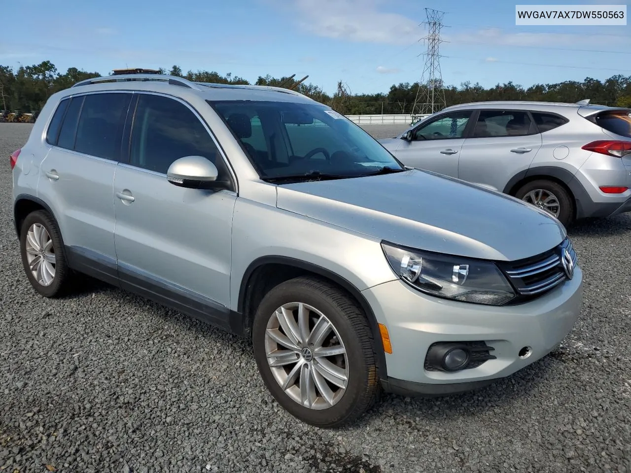 2013 Volkswagen Tiguan S VIN: WVGAV7AX7DW550563 Lot: 77247854