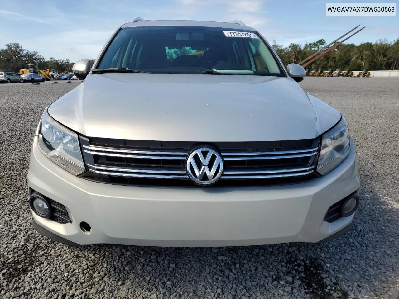 2013 Volkswagen Tiguan S VIN: WVGAV7AX7DW550563 Lot: 77247854