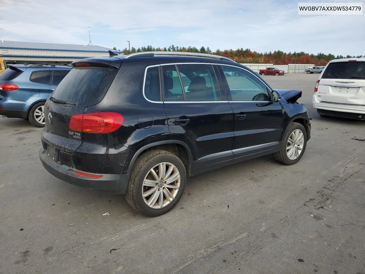 2013 Volkswagen Tiguan S VIN: WVGBV7AXXDW534779 Lot: 77397164