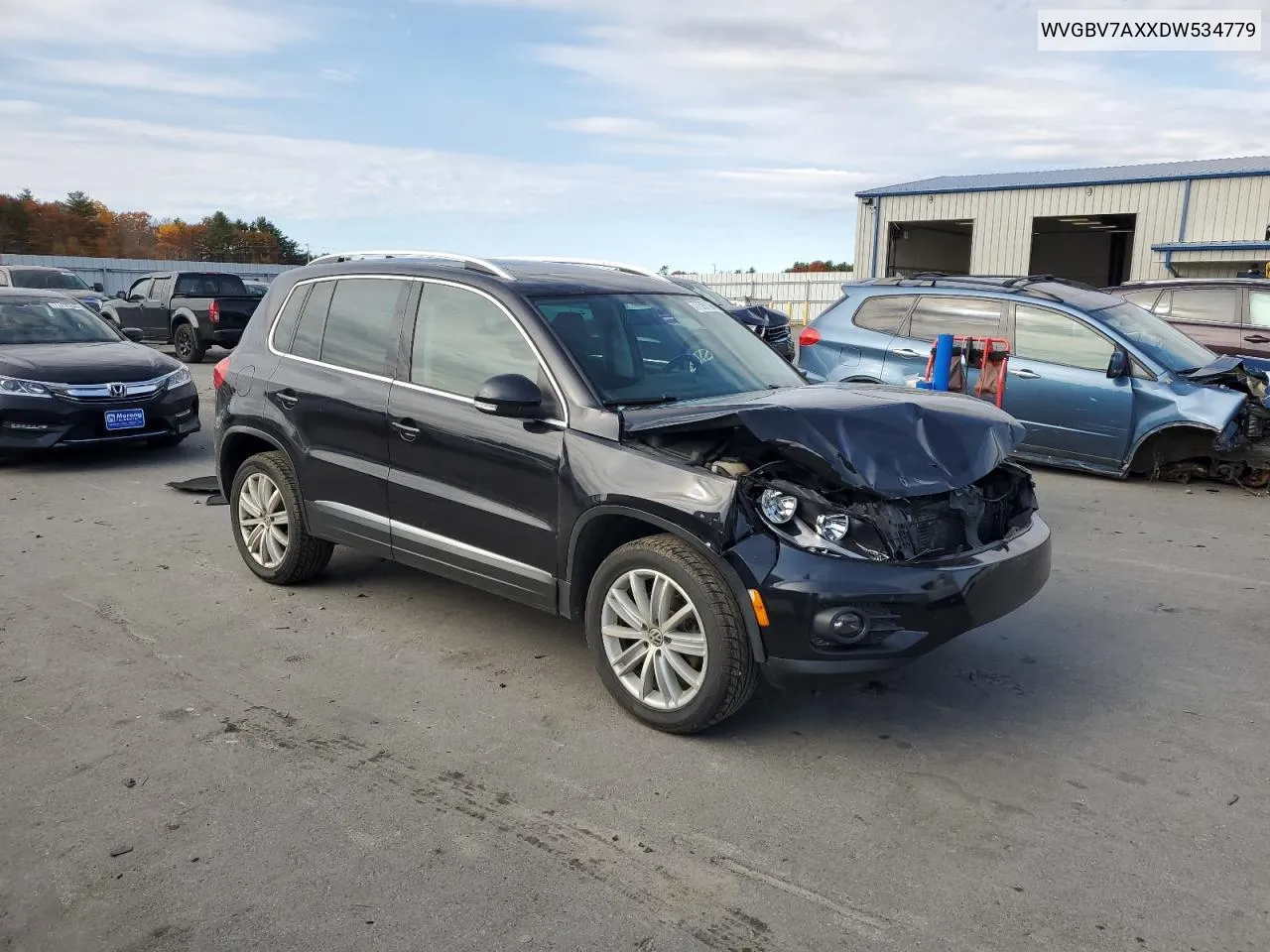 2013 Volkswagen Tiguan S VIN: WVGBV7AXXDW534779 Lot: 77397164