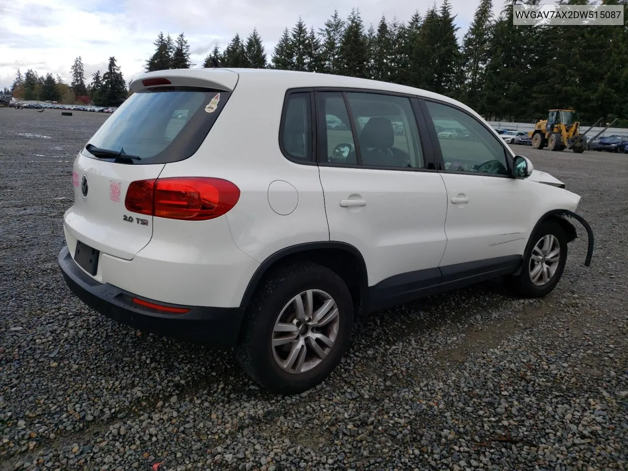 2013 Volkswagen Tiguan S VIN: WVGAV7AX2DW515087 Lot: 77453984