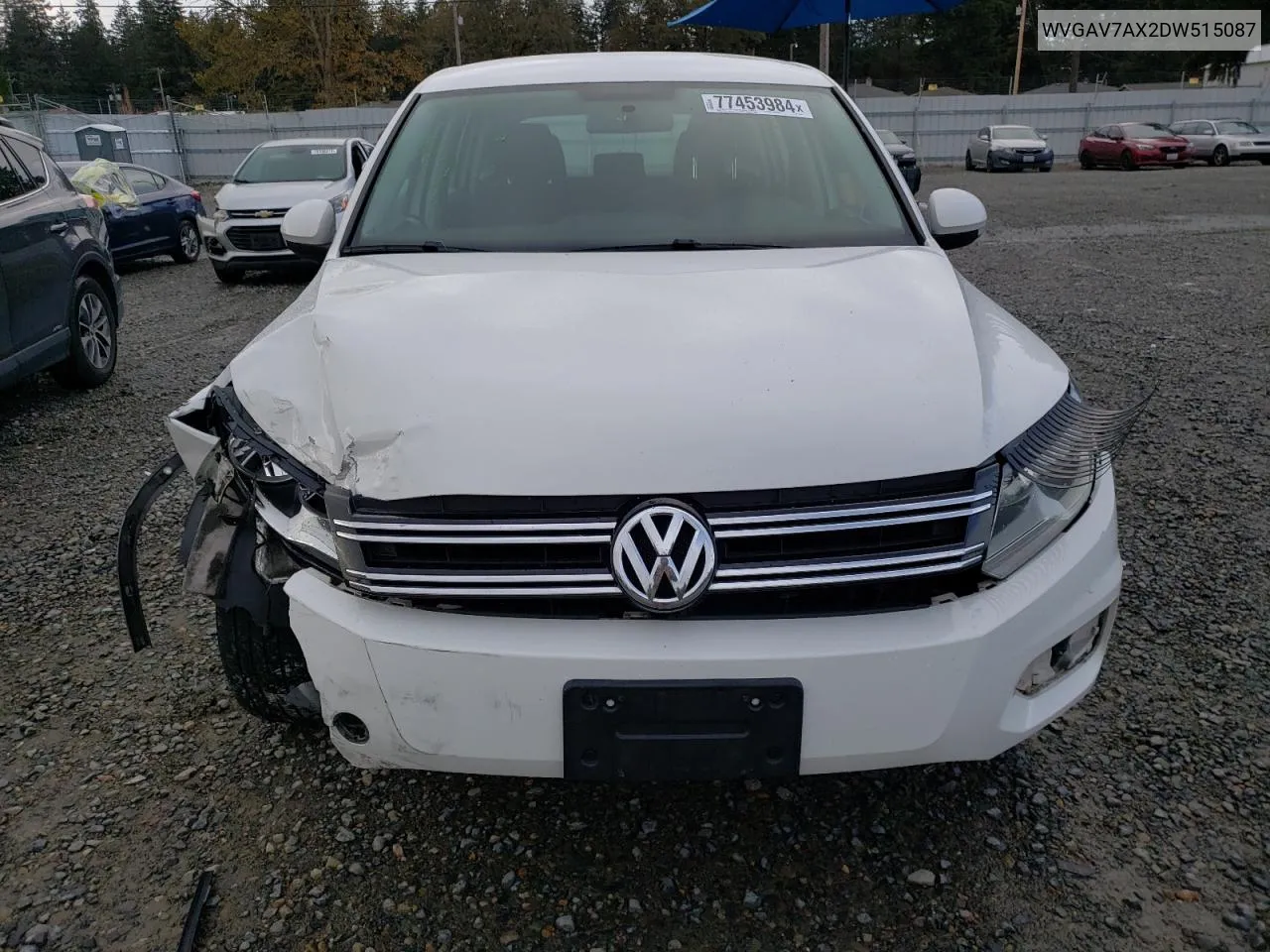 2013 Volkswagen Tiguan S VIN: WVGAV7AX2DW515087 Lot: 77453984