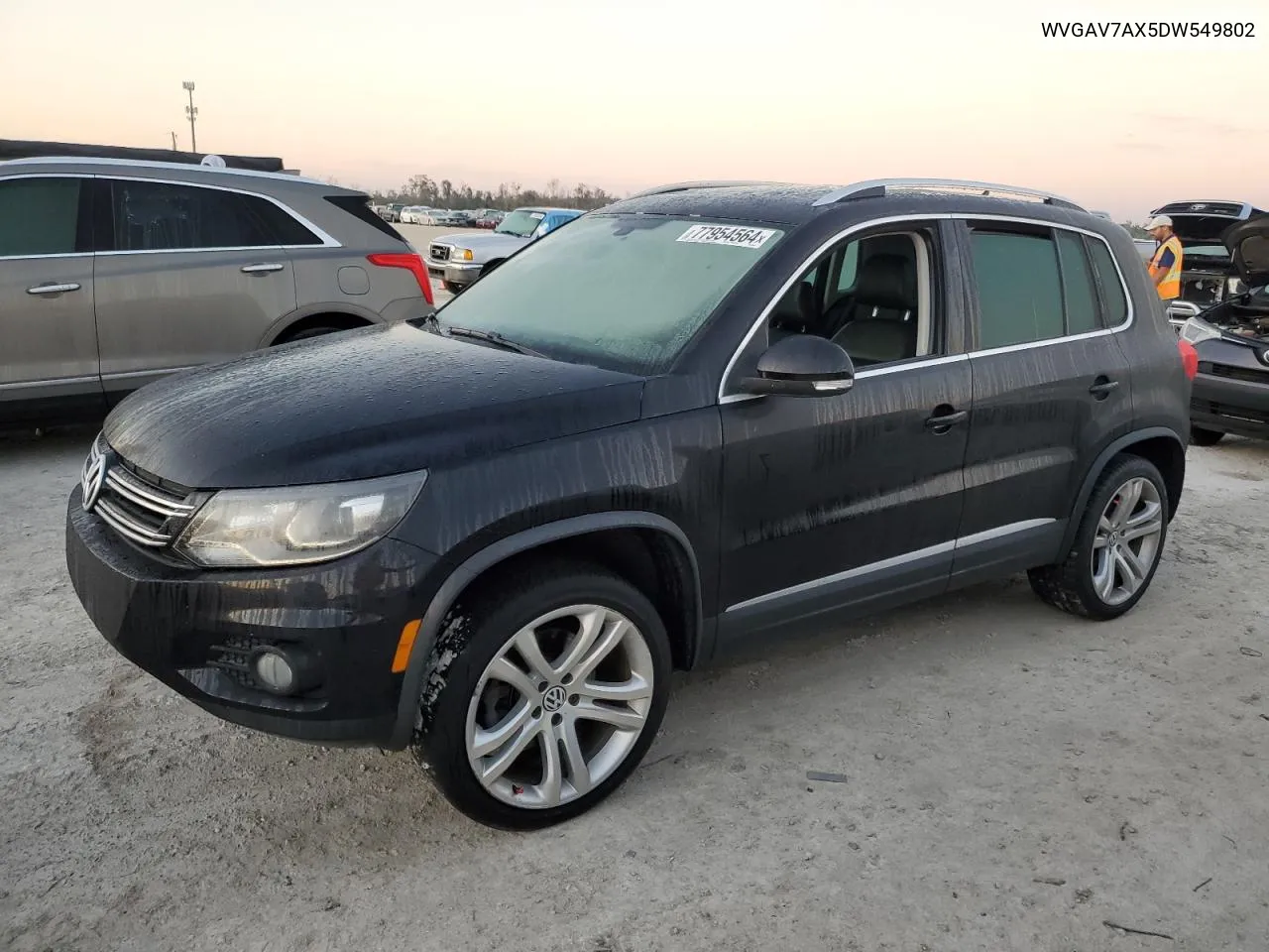 2013 Volkswagen Tiguan S VIN: WVGAV7AX5DW549802 Lot: 77954564