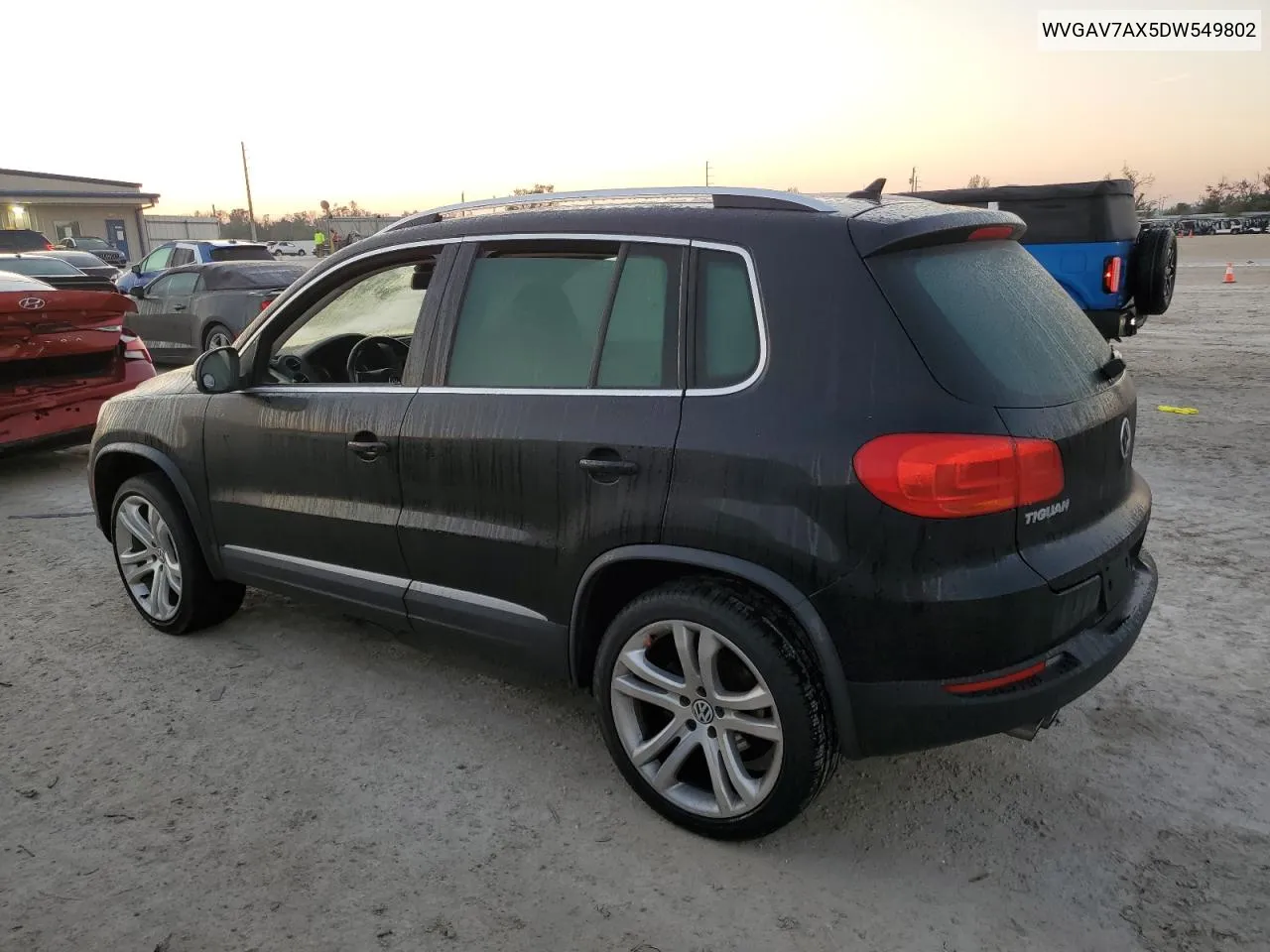 2013 Volkswagen Tiguan S VIN: WVGAV7AX5DW549802 Lot: 77954564