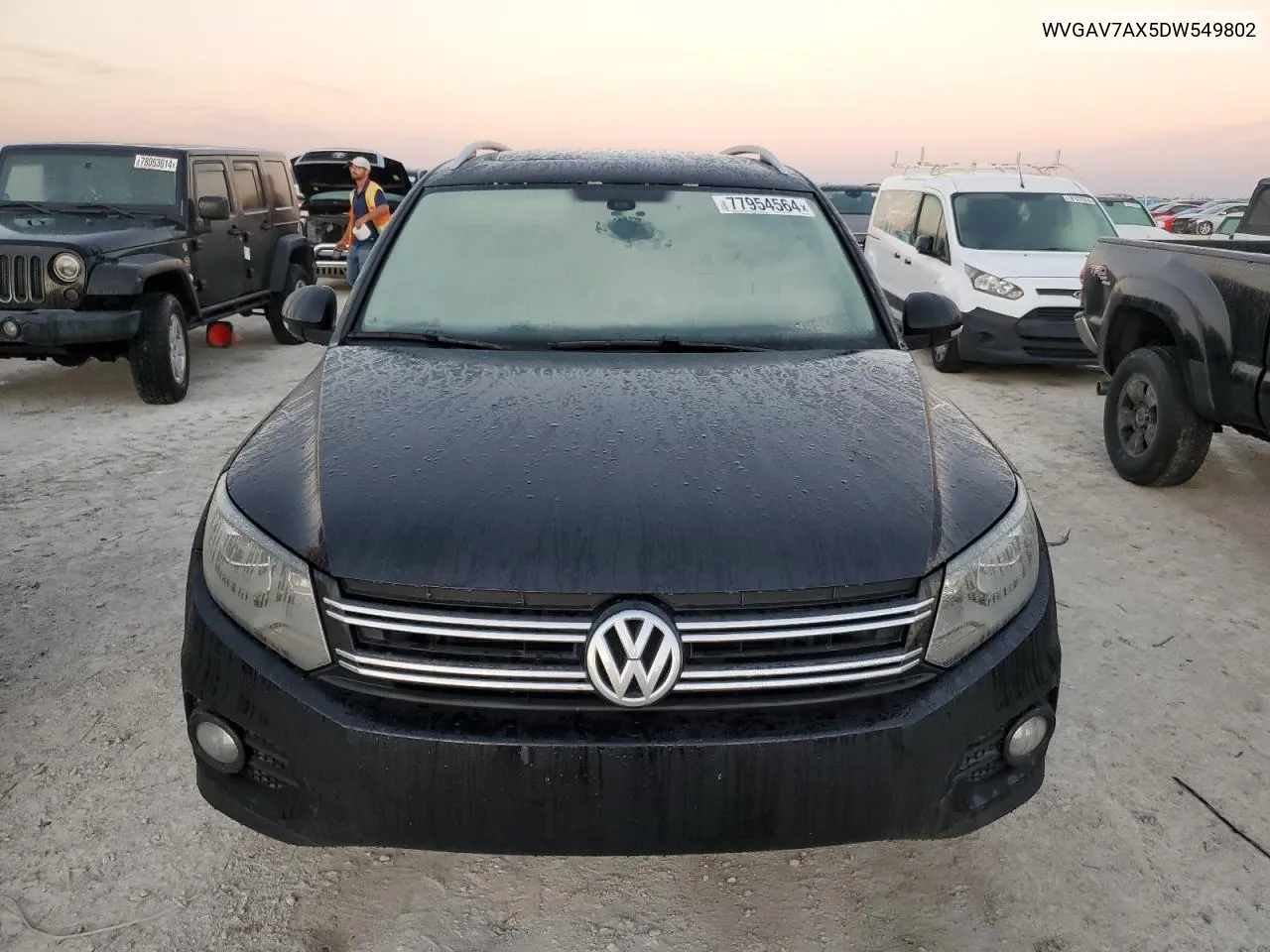 2013 Volkswagen Tiguan S VIN: WVGAV7AX5DW549802 Lot: 77954564