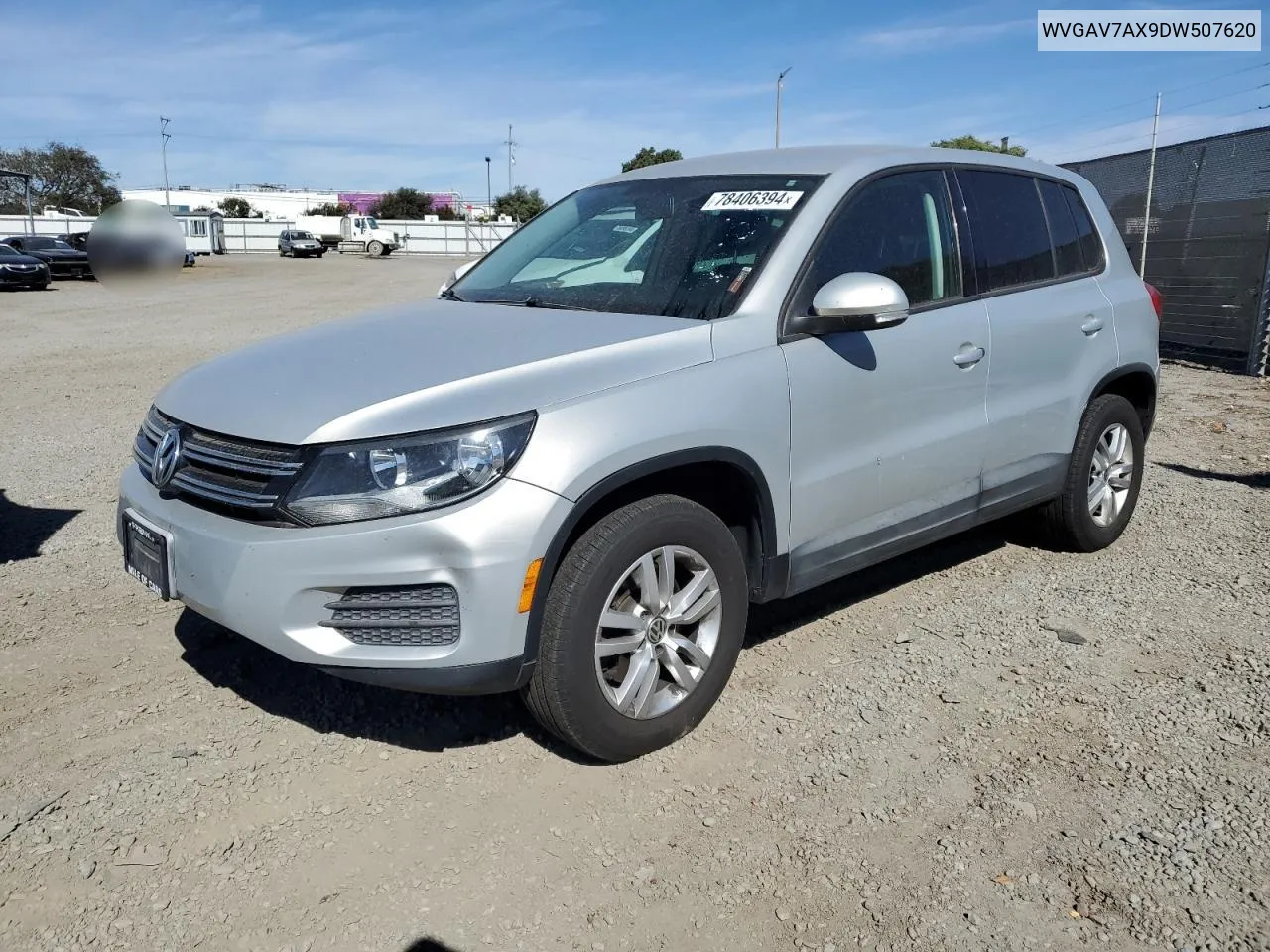 2013 Volkswagen Tiguan S VIN: WVGAV7AX9DW507620 Lot: 78406394