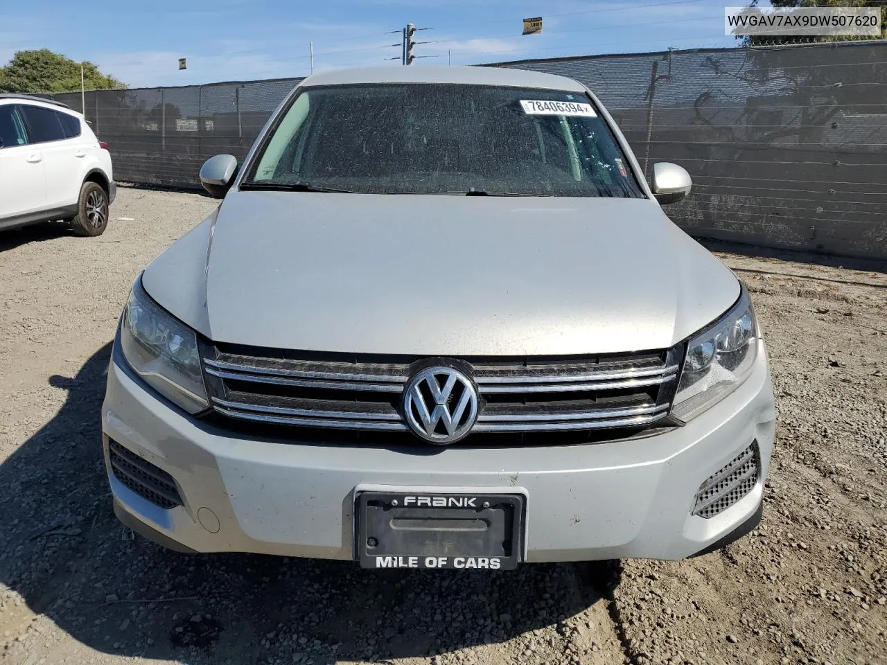 2013 Volkswagen Tiguan S VIN: WVGAV7AX9DW507620 Lot: 78406394