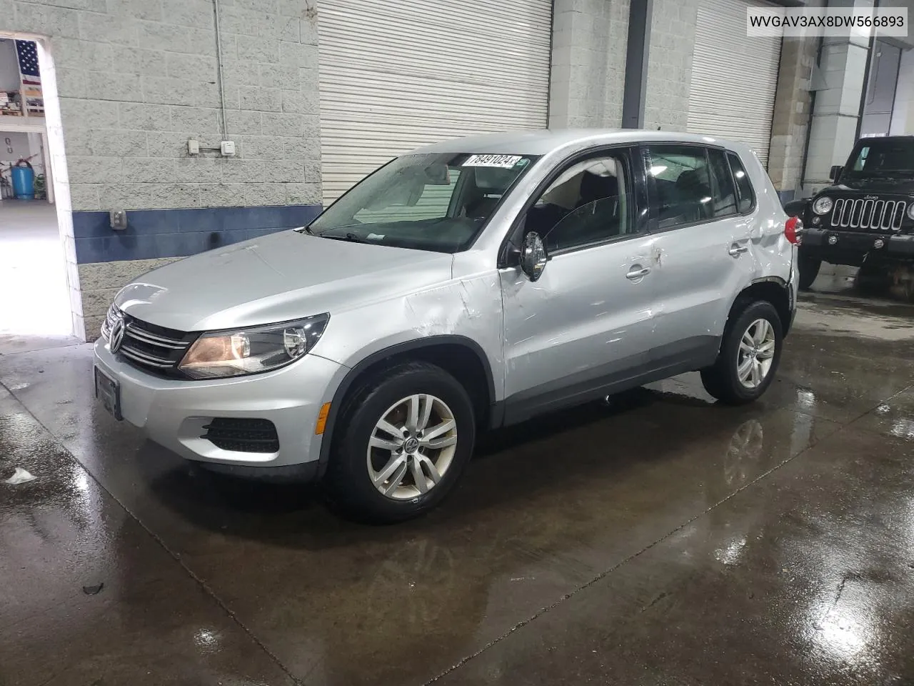 2013 Volkswagen Tiguan S VIN: WVGAV3AX8DW566893 Lot: 78491024