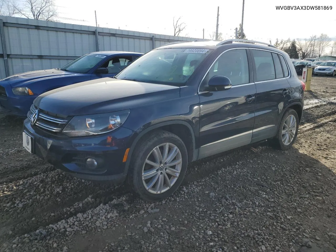 2013 Volkswagen Tiguan S VIN: WVGBV3AX3DW581869 Lot: 79920894