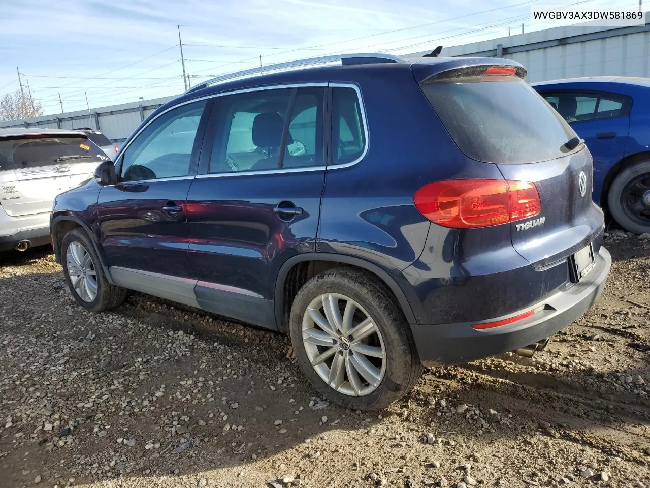 2013 Volkswagen Tiguan S VIN: WVGBV3AX3DW581869 Lot: 79920894