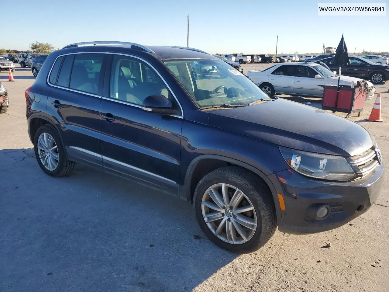 2013 Volkswagen Tiguan S VIN: WVGAV3AX4DW569841 Lot: 80842894