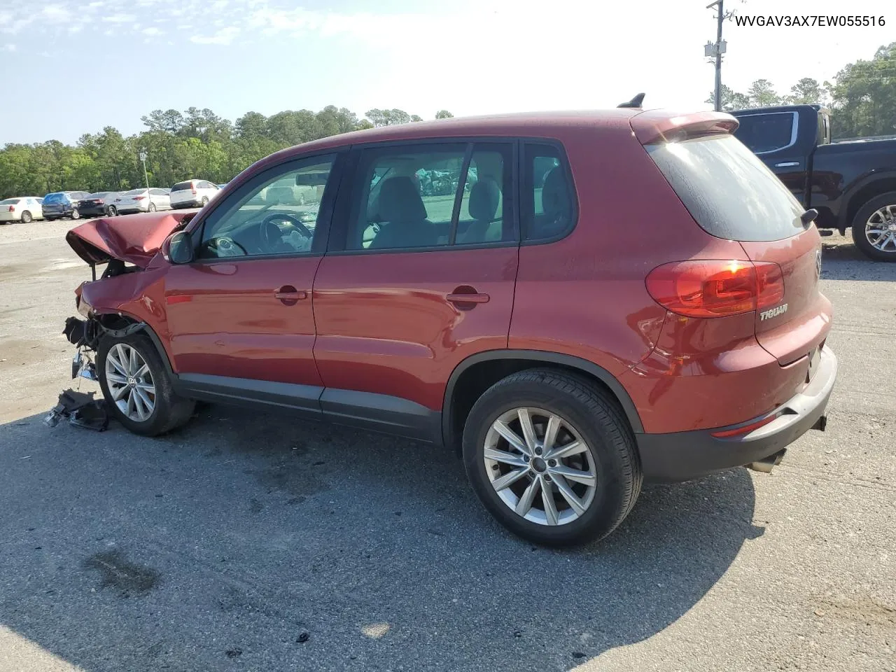 2014 Volkswagen Tiguan S VIN: WVGAV3AX7EW055516 Lot: 51354644