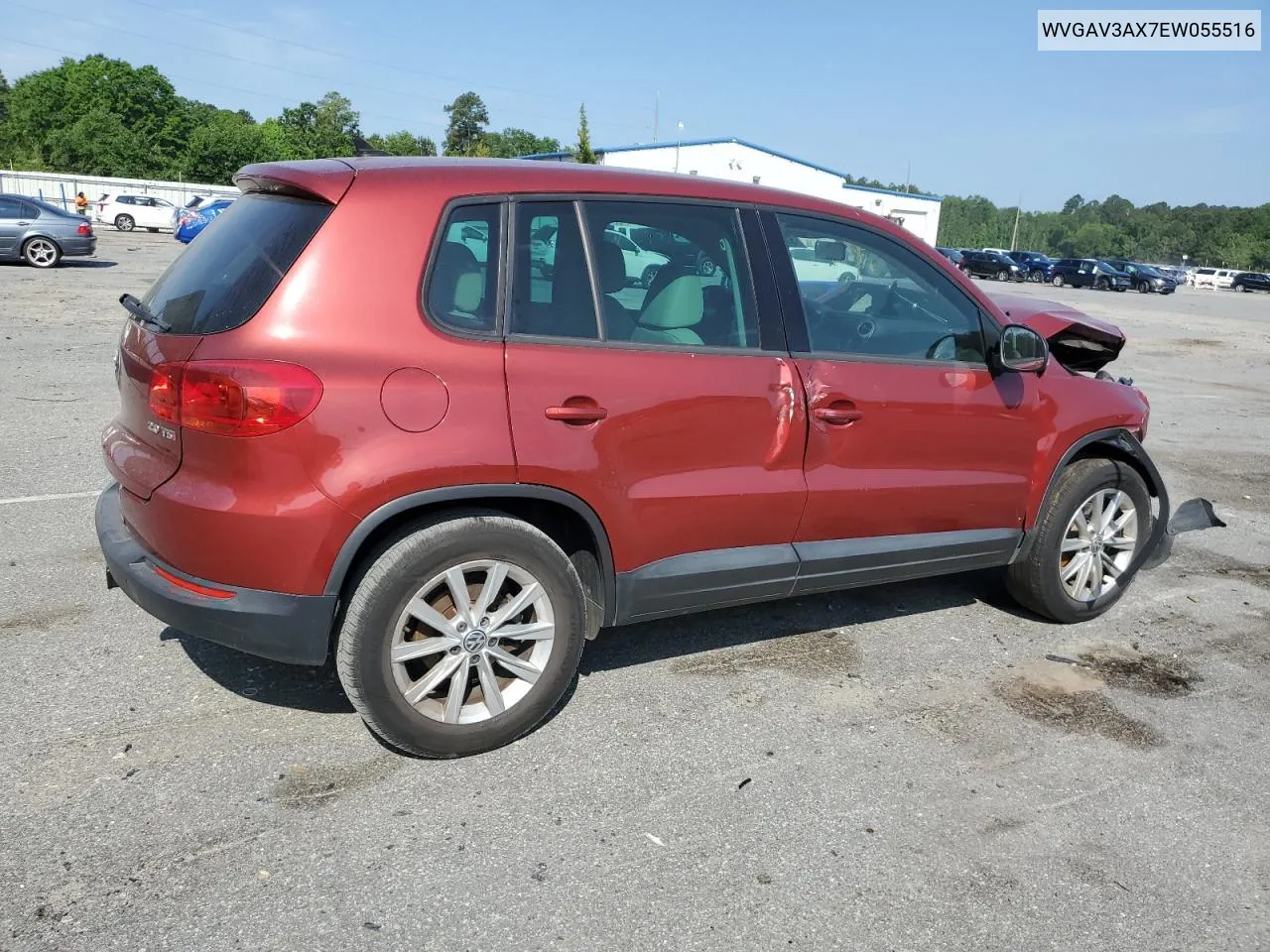 2014 Volkswagen Tiguan S VIN: WVGAV3AX7EW055516 Lot: 51354644