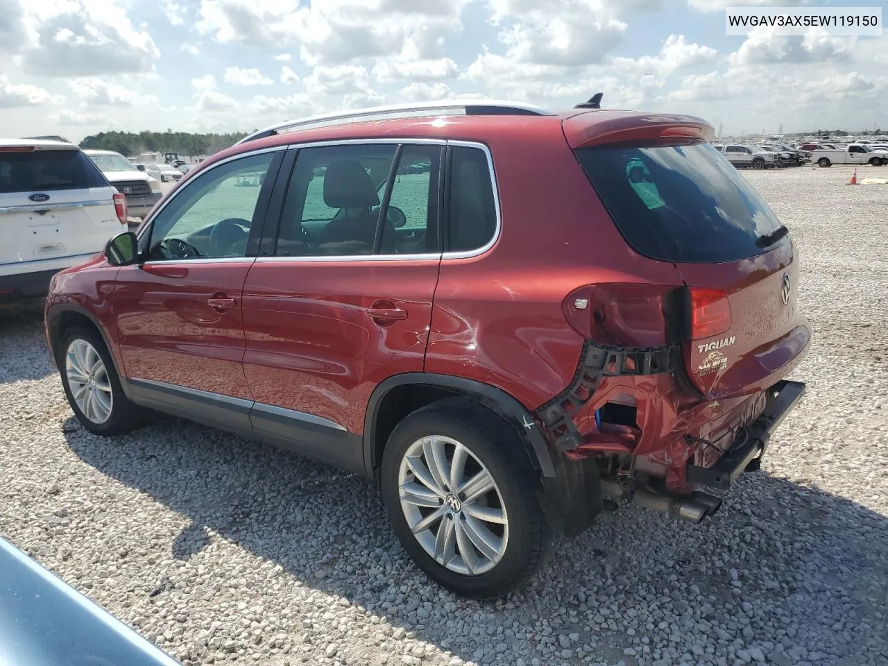 WVGAV3AX5EW119150 2014 Volkswagen Tiguan S