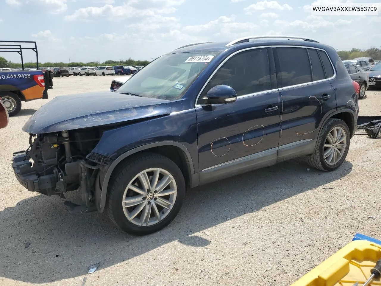 WVGAV3AXXEW553709 2014 Volkswagen Tiguan S