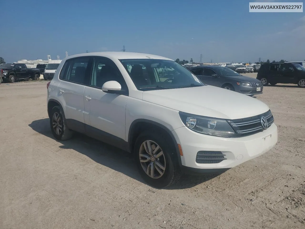 2014 Volkswagen Tiguan S VIN: WVGAV3AXXEW522797 Lot: 66798454