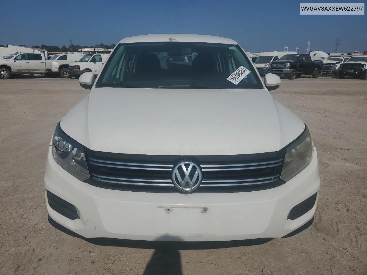 2014 Volkswagen Tiguan S VIN: WVGAV3AXXEW522797 Lot: 66798454