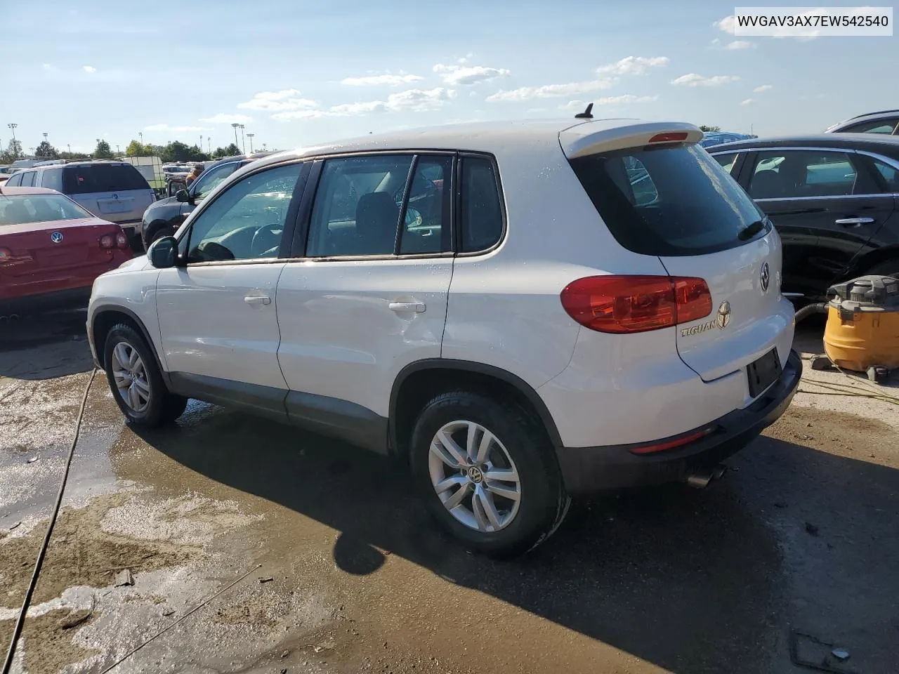 WVGAV3AX7EW542540 2014 Volkswagen Tiguan S